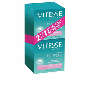 Crema Viso Idratante Vitesse Mineral 24 h (2 x 50 ml)